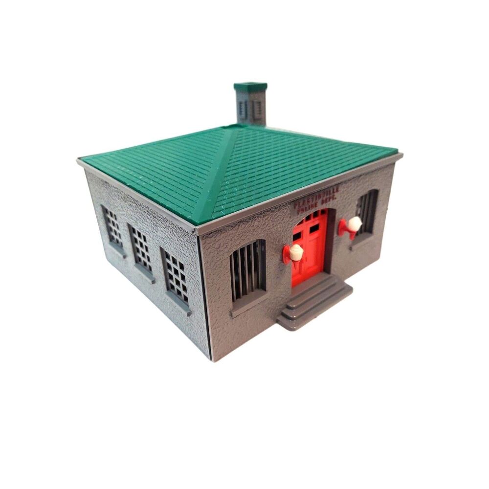 Plasticville Police Station Model Building O & S Gauge Snapfit clean vintage
